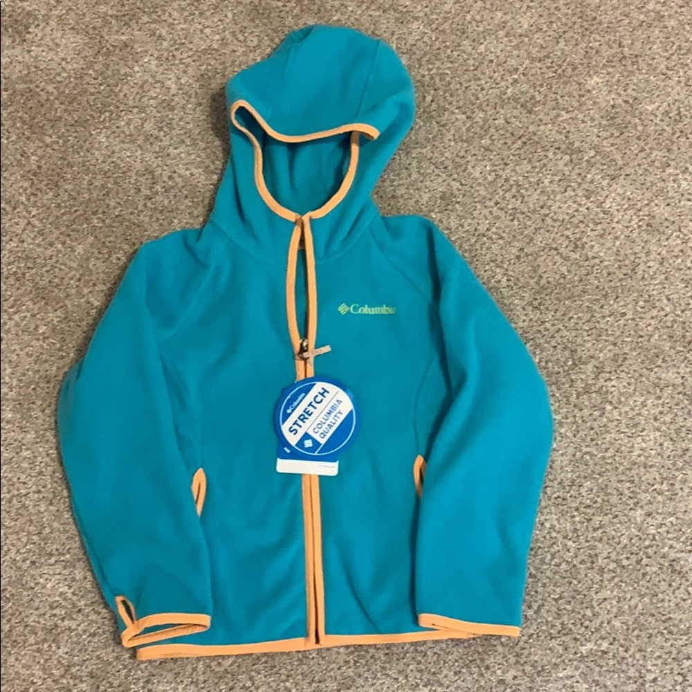 New kids youth Columbia fleece jacket x small